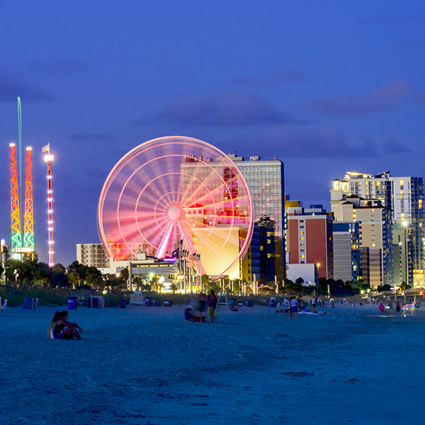 Ferris wheel on the beach